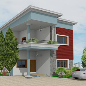 2 BEDROOMS STOREY APARTMENT with first floor and ground floor plan (1)