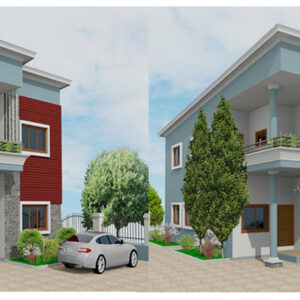 2 BEDROOMS STOREY APARTMENT with first floor and ground floor plan (1)