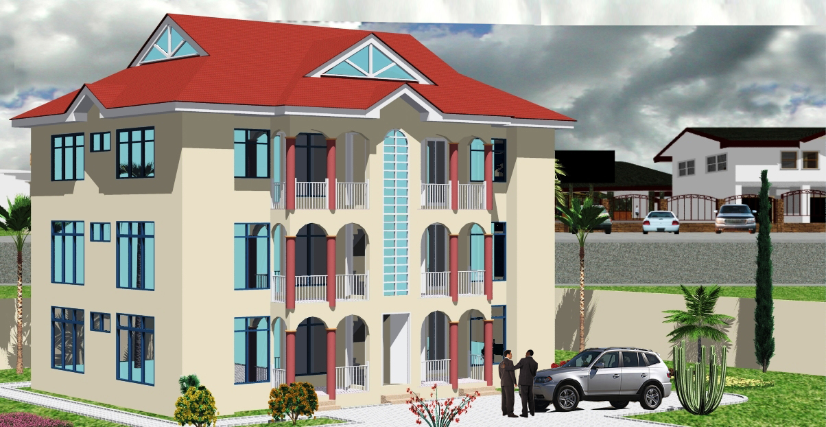 2 Bedrooms Double Flat Storey Building With First and Ground Floor Plan (7)