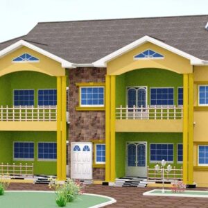 2 Bedrooms Double Flat Storey Building With First and Ground Floor Plan (5)