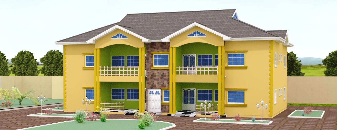 2 Bedrooms Double Flat Storey Building With First and Ground Floor Plan (5)