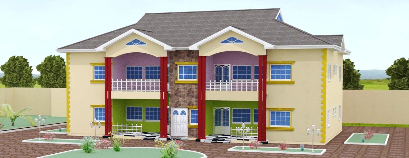 2 Bedrooms Double Flat Storey Building With First and Ground Floor Plan (5)
