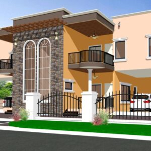 2 Bedrooms Double Flat Storey Building With First and Ground Floor Plan (15)