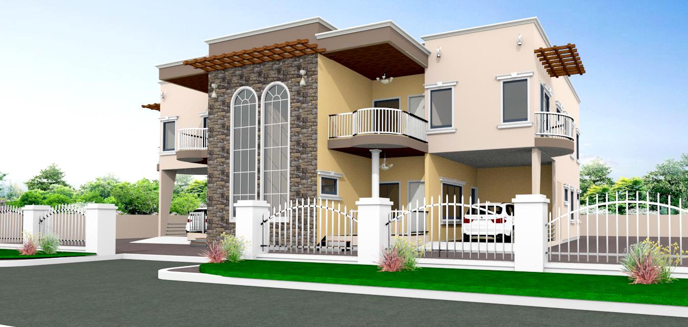 2 Bedrooms Double Flat Storey Building With First and Ground Floor Plan (15)