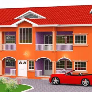 2 Bedrooms Double Flat Storey Building With First and Ground Floor Plan (8)
