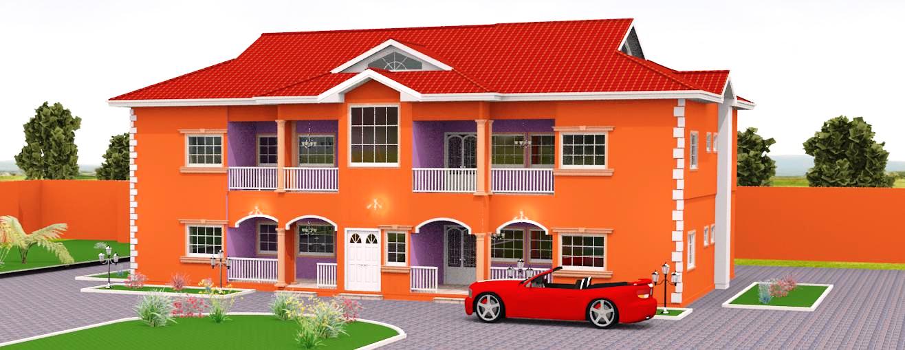 2 Bedrooms Double Flat Storey Building With First and Ground Floor Plan (8)