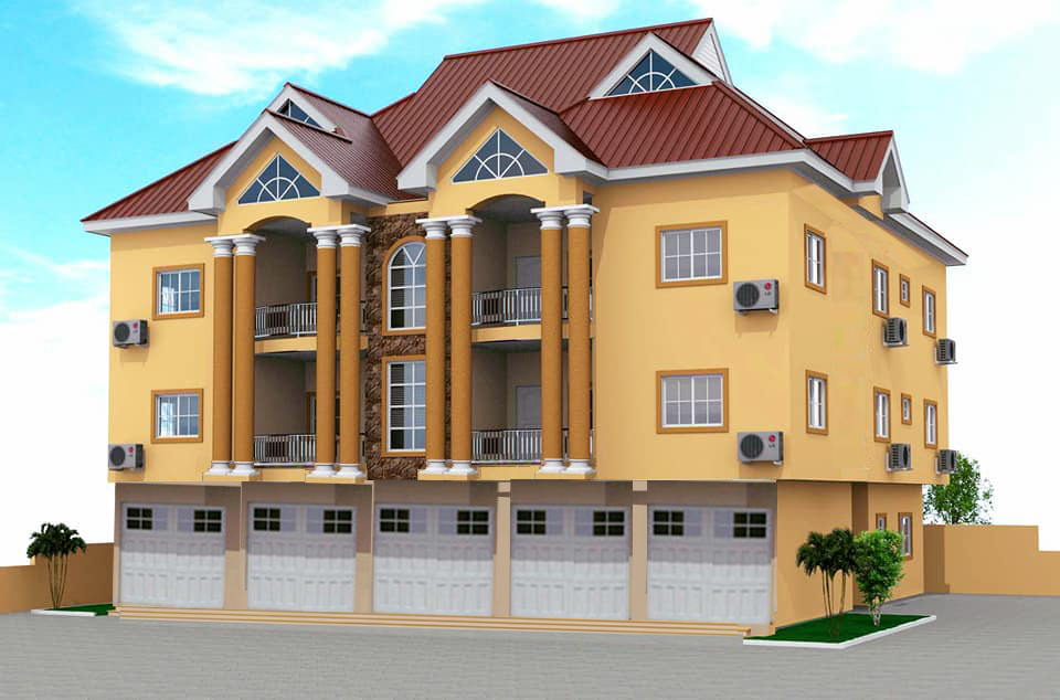 2 Bedrooms Double Flat Storey Building With First and Ground Floor Plan (10)