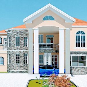 7 Bedrooms Storey Building With Ground and First Floor Plan (2)