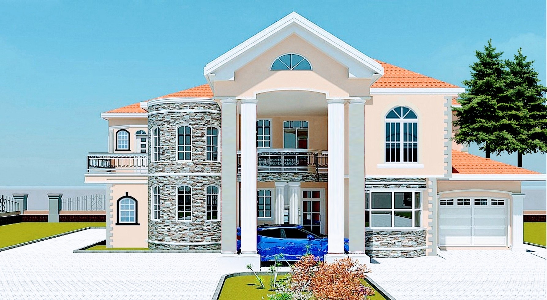 7 Bedrooms Storey Building With Ground and First Floor Plan (2)
