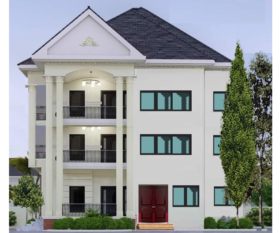 2 BEDROOMS STOREY APARTMENT with first floor and ground floor plan (2)