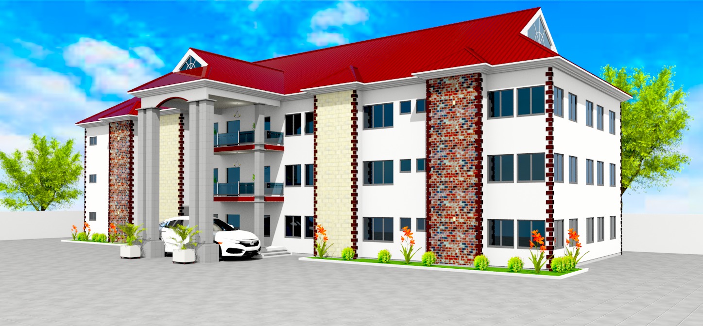 Hotel with Ground, First and Second Floor Plan (2)