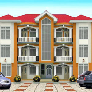 2 Bedrooms Double Flat Storey Building With First and Ground Floor Plan (3)