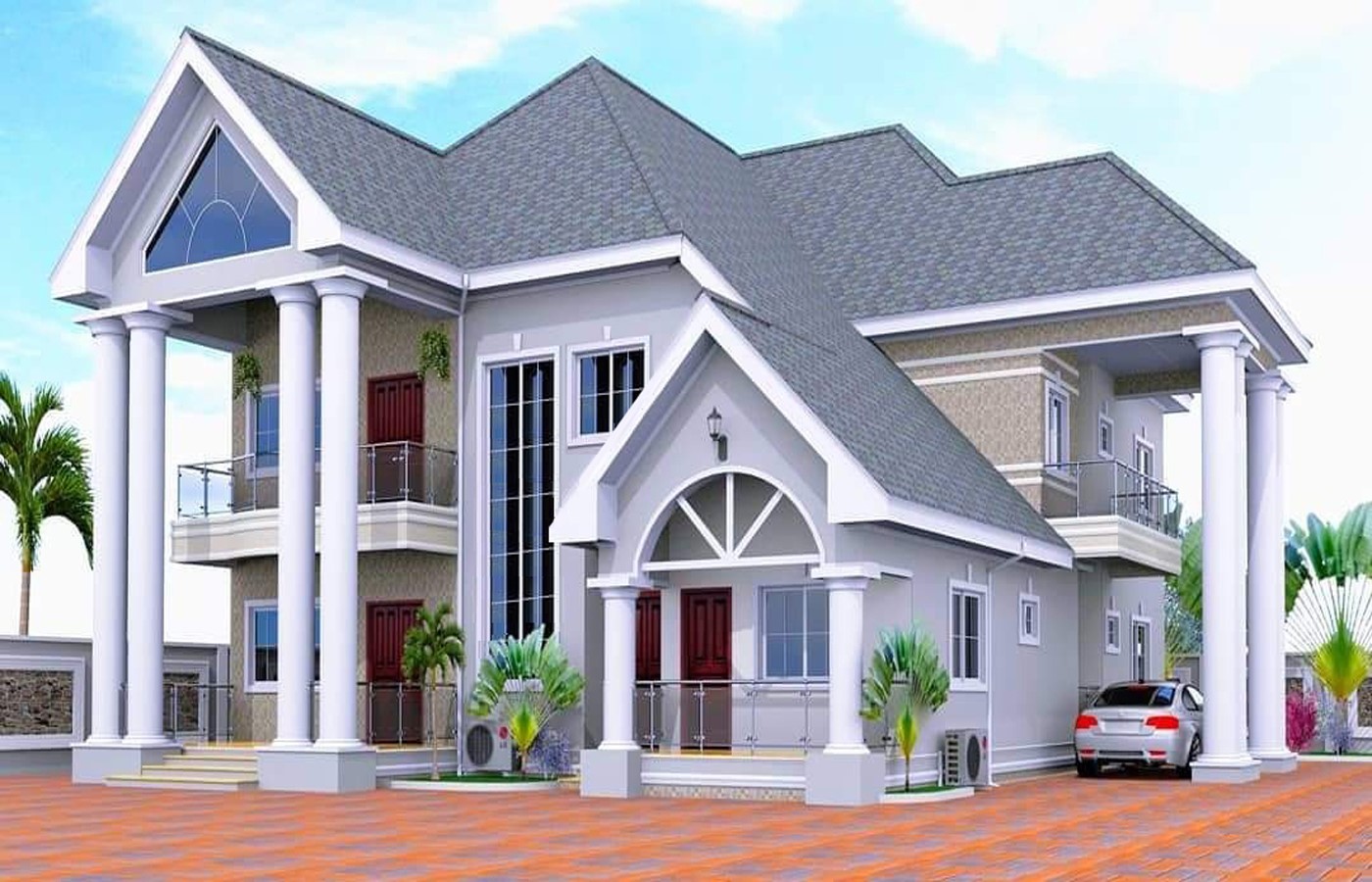 7 Bedrooms Storey Building With Ground and First Floor Plan (3)