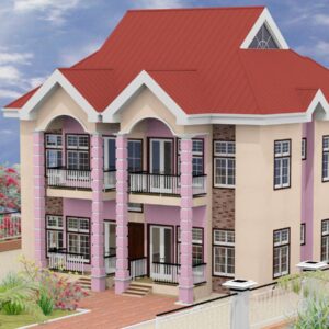 2 Bedrooms Double Flat Storey Building With First and Ground Floor Plan (9)