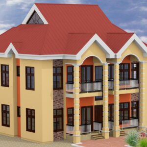 2 Bedrooms Double Flat Storey Building With First and Ground Floor Plan (9)