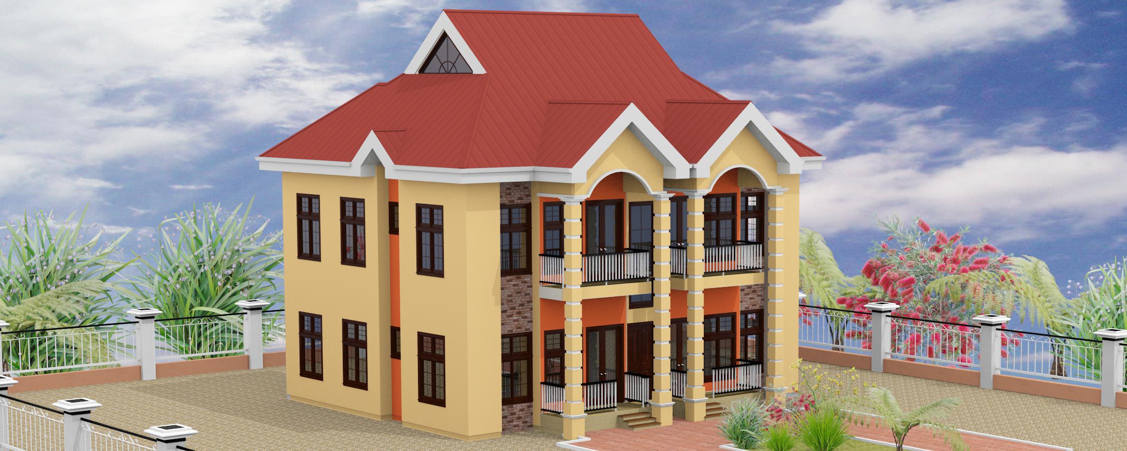 2 Bedrooms Double Flat Storey Building With First and Ground Floor Plan (9)