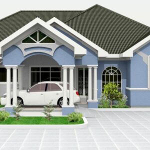 5 Bedrooms Single With Car Port & Ground Floor Plan