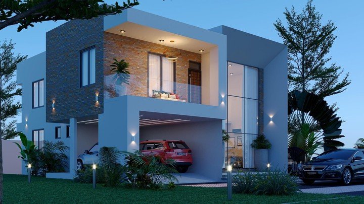 6 Bedrooms Storey Building With Ground and First Floor Plan.