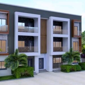2 Bedrooms Double Flat Storey Building With Ground & Floor Plan
