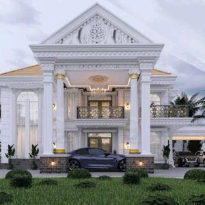 6 Bedrooms Storey Building With Ground and First Floor Plan.