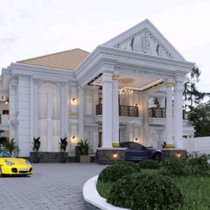 6 Bedrooms Storey Building With Ground and First Floor Plan.