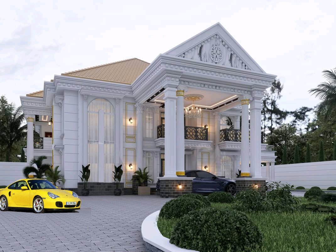 6 Bedrooms Storey Building With Ground and First Floor Plan.