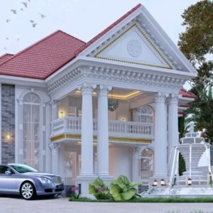 6 Bedrooms Storey Building With Ground and First Floor Plan.
