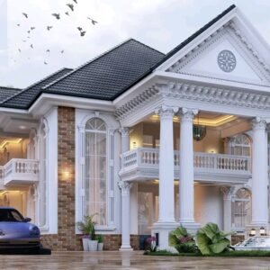 6 Bedrooms Storey Building With Ground and First Floor Plan.