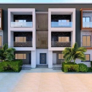 2 Bedrooms Double Flat Storey Building With Ground & Floor Plan