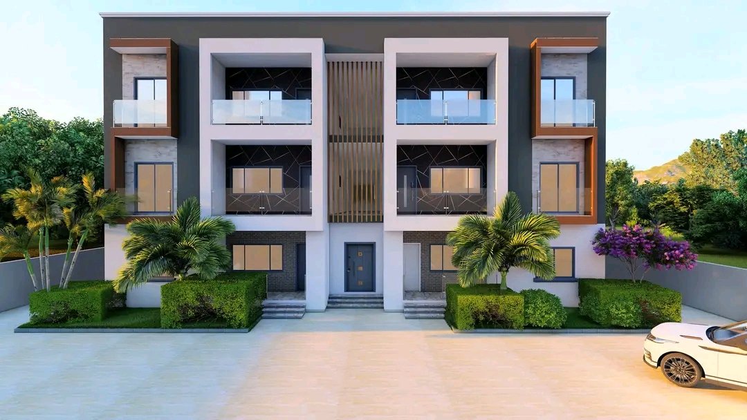 2 Bedrooms Double Flat Storey Building With Ground & Floor Plan