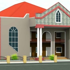 400-Seater Church Building Design (24 m × 27 m)