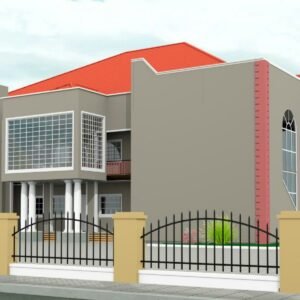 400-Seater Church Building Design (24 m × 27 m)