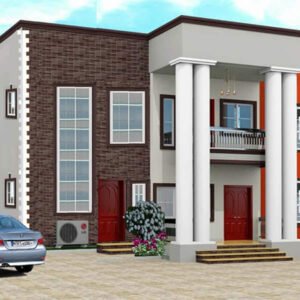 6 Bedrooms Storey Building With Ground and First Floor Plan.