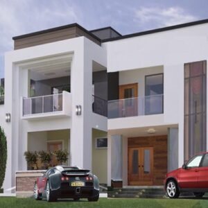 2 Bedrooms Double Flat Storey Building With Ground & Floor Plan